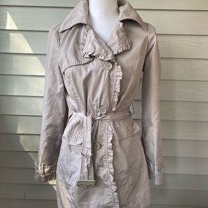 🧥 Jou Jou Ruffle Trench Jacket 🧥